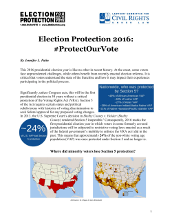 Election Protection 2016: #ProtectOurVote