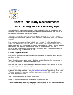 How to Take Body Measurements