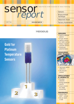 Gold for Platinum Temperature Sensors