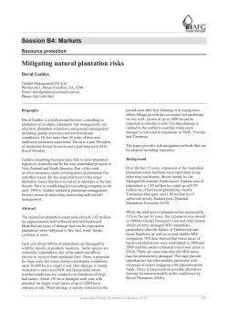 Mitigating natural plantation risks, 130.37 Kb
