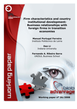 Firm characteristics and country institutional