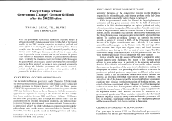 Policy Change without Government Change? German