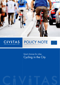 Cycling in the City - CIVITAS Initiative