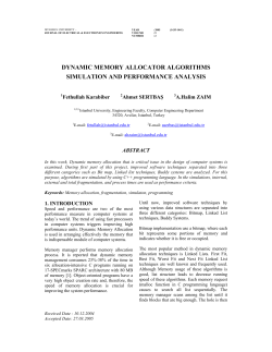 dynamic memory allocator algorithms simulation and
