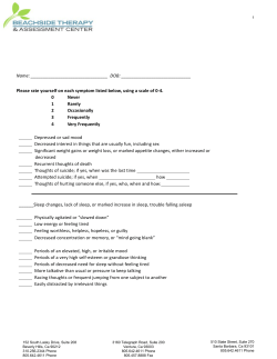 Biopsychosocial Intake