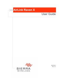 AirLink Raven X User Guide