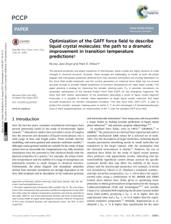 Optimization of the GAFF force field to describe liquid crystal