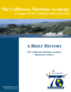 The California Maritime Academy