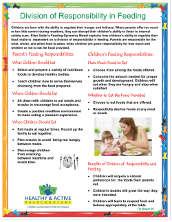 Division of Responsibility in Feeding