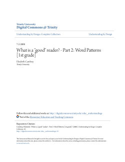 "good" reader? - Part 2: Word Patterns