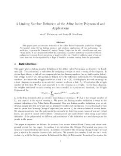 A Linking Number Definition of the Affine Index Polynomial and