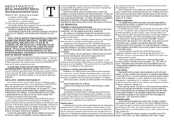 INSTALLATION INSTRUCTIONS for 18mm