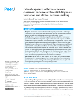 Patient exposure in the basic science classroom enhances