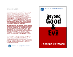 Beyond Good and Evil