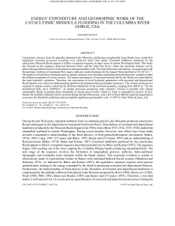 Energy Expenditure and Geomorphic Work of the Cataclysmic