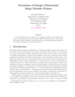 Iterations of Integer Polynomial Maps Modulo Primes