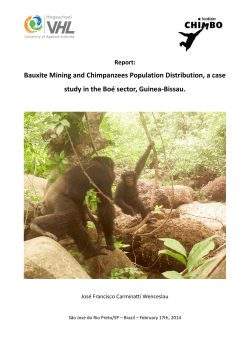 Bauxite Mining and Chimpanzees Population Distribution