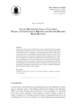 Brno Studies in English Volume 38, No. 2, 2012 ISSN 0524