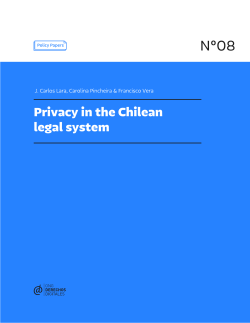 Privacy in the Chilean legal system