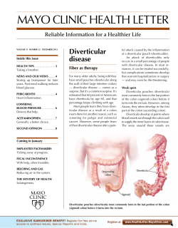 MAYO CLINIC HEALTH LETTER