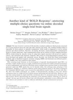 Another kind of `BOLD Response answering multiple