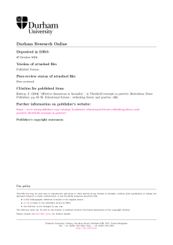 Downloaded - Durham Research Online