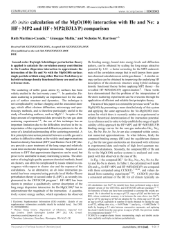Ab initio calculation of the MgO(100) interaction with He and Ne: a