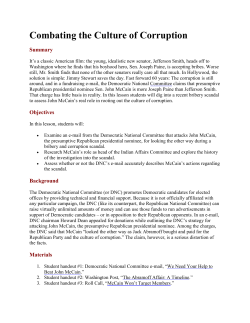 Combating the Culture of Corruption