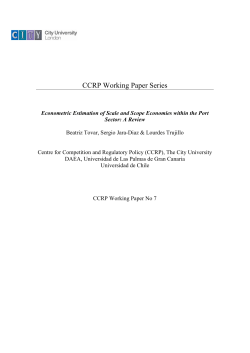 Econometric Estimation of Scale and Scope Economies within the
