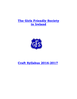 Ireland Handcraft Syllabus 2016-2017