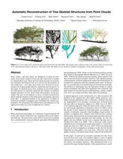 Automatic Reconstruction of Tree Skeletal Structures from Point