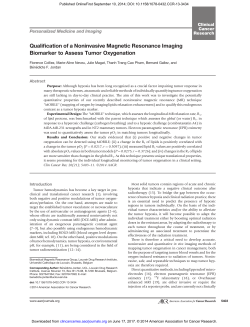 Qualification of a Noninvasive Magnetic Resonance Imaging