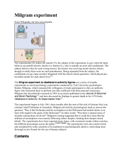 Milgram experiment