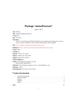 Package `meteoForecast`
