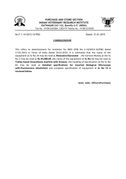 PURCHASE AND STORE SECTION INDIAN VETERINARY