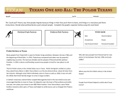 texans one and all: the polish texans
