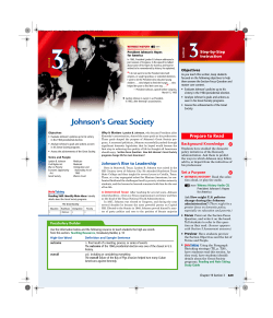 Johnson`s Great Society