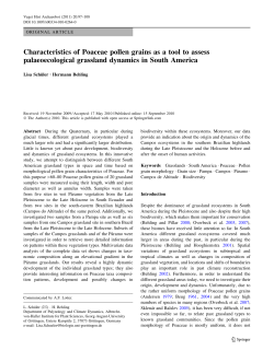 Characteristics of Poaceae pollen grains as a tool to assess