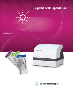 2200 TapeStation - User Manual