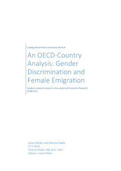 Emigration of Women and Discrimination