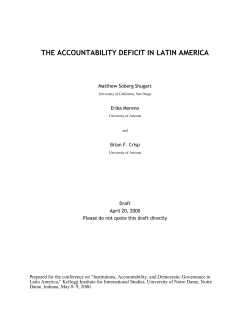 the accountability deficit in latin america