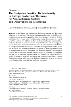 The Dissipation Function: Its Relationship to Entropy Production