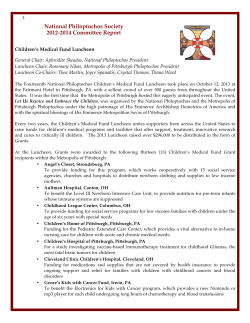Children`s Medical Fund - National Philoptochos Society