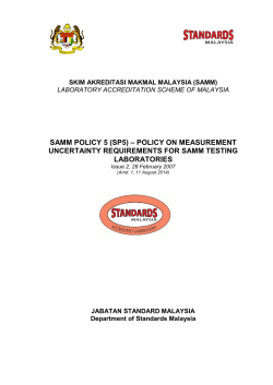 SKIM AKREDITASI MAKMAL MALAYSIA (SAMM)