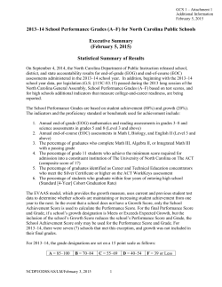 2013–14 School Performance Grades