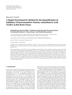 A Simple Densitometric Method for the Quantification of Inhibitory