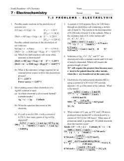 7 Electrochemistry