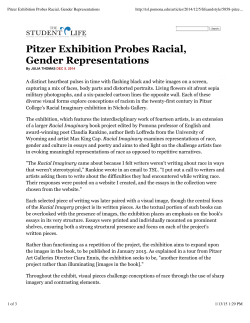 The Student Life reviews Racial Imaginary in