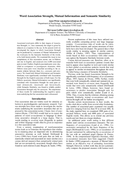 Pre Test Excerpt - Language and Numbers Laboratory