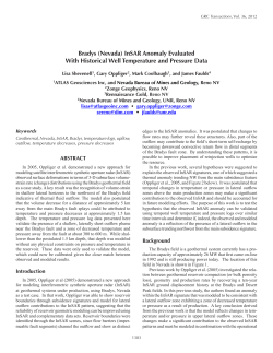 Bradys (Nevada) InSAR Anomaly Evaluated With Historical Well